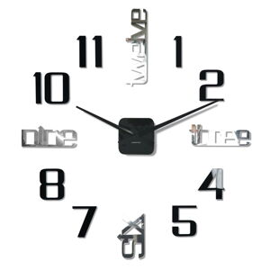 Nalepovacie hodiny Admirable 6 z540f-1,100-130cm čierna